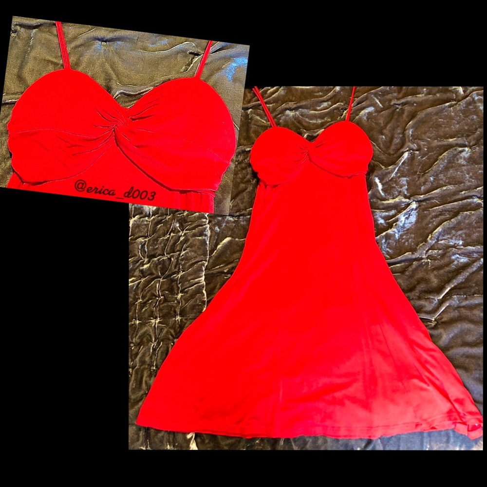 Fit & Flare Red Fitted Dress